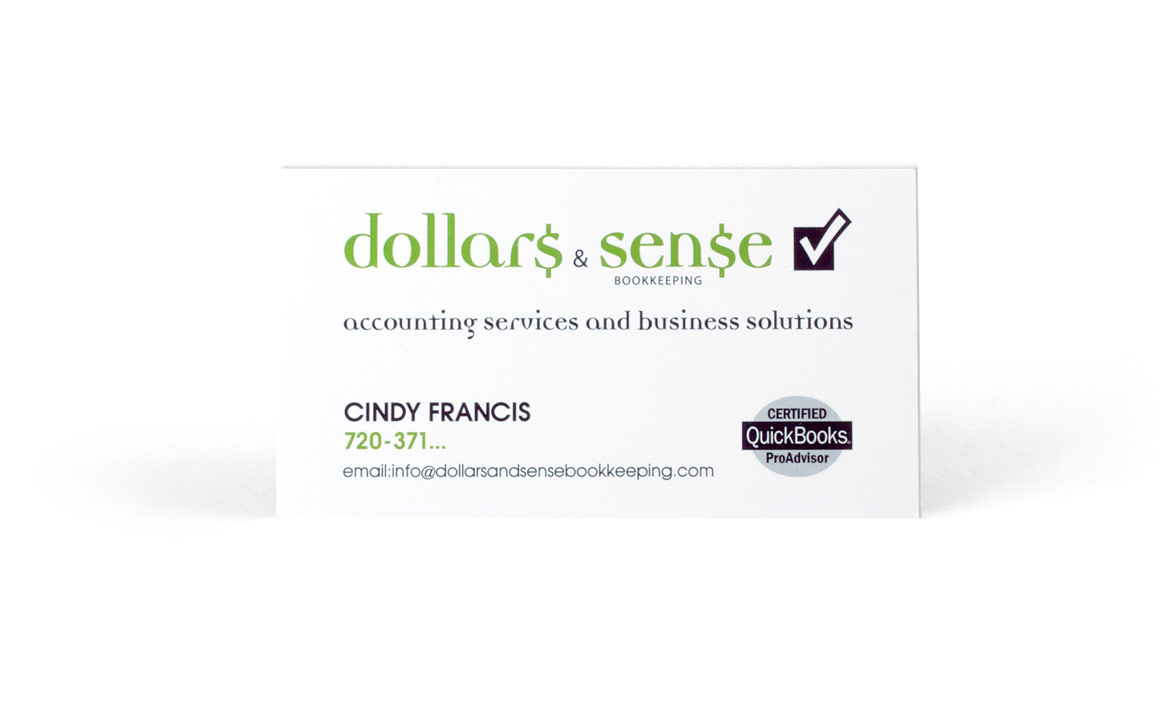 Dollars & Sense Bookkeeping Business Card-0