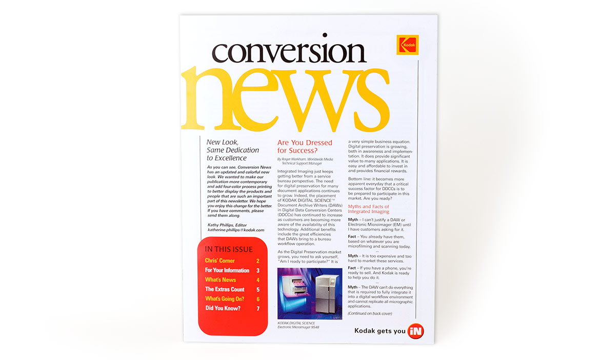 Kodak – Conversion News Newsletter Redesign-0