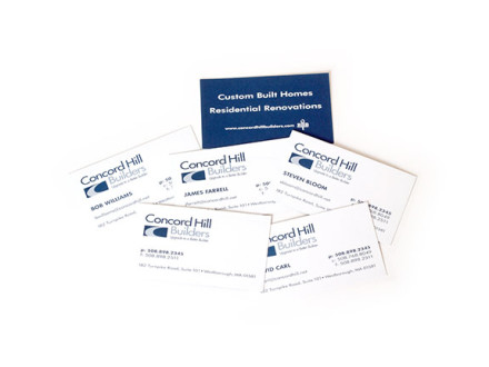 Concord Hill Builders Business Cards