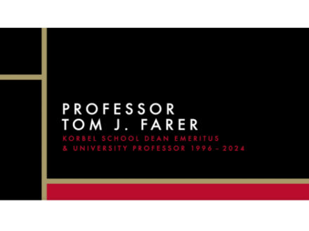 DU Korbel School Dean Emeritus Tom Farer Retirement Video Thumbnail
