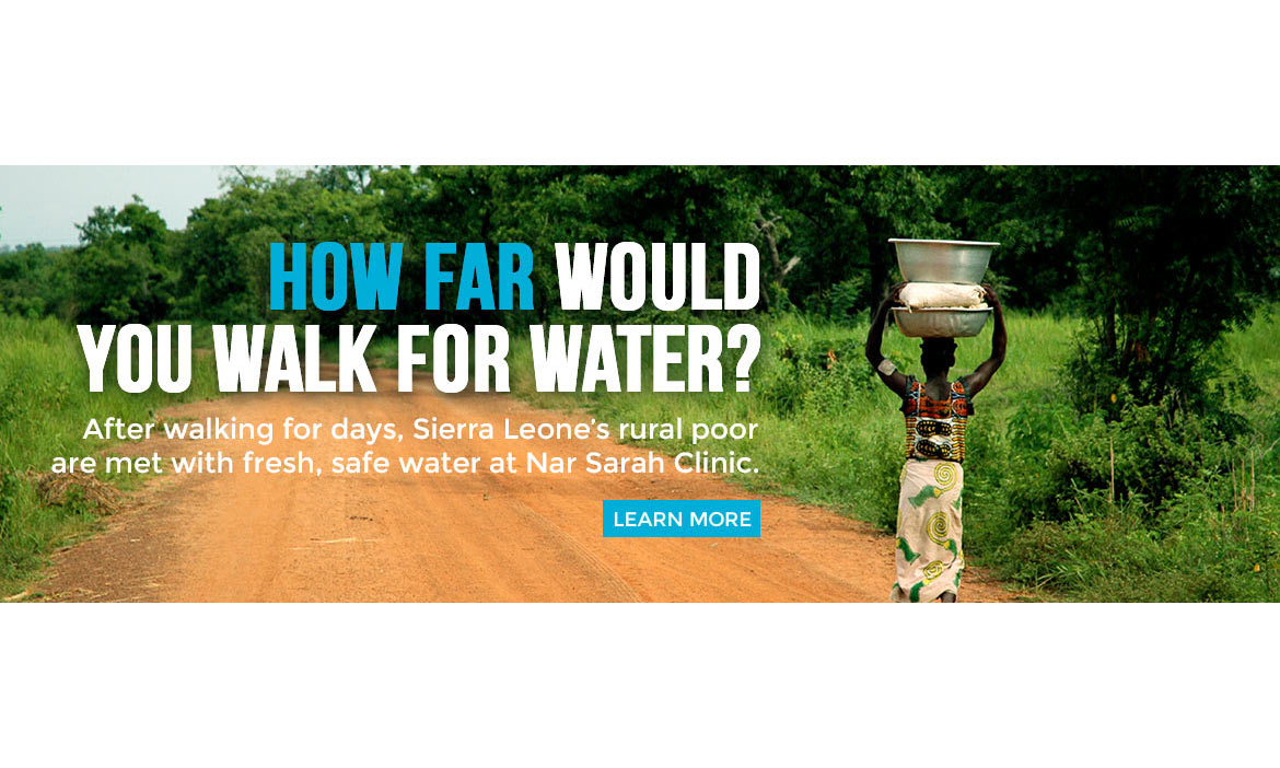 Healing Waters - How Far Would You Walk Banner